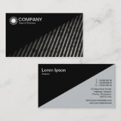 Diagonaal V2 - Zwart - Diagonaal Abstract Visitekaartje (Voorkant / Achterkant)