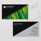 Diagonaal V2 - Zwart - Groene Golf Abstact Visitekaartje (Voorkant / Achterkant)