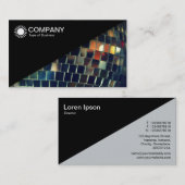 Diagonaal V2 - Zwart - Mirror Ball Visitekaartje (Voorkant / Achterkant)