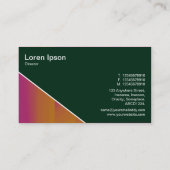 Diagonaal V3 - Donkergroen Visitekaartje (Achterkant)