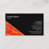 Diagonaal V3 - Zwart - Abstract 080716(011) Visitekaartje (Achterkant)