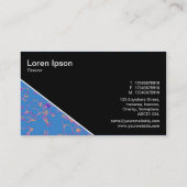 Diagonaal V3 - Zwart - Abstract 080716(1) Visitekaartje (Achterkant)