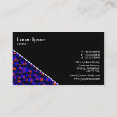 Diagonaal V3 - Zwart - Abstract 080716(2) Visitekaartje (Achterkant)