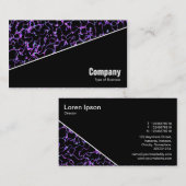Diagonaal V3 - Zwart - Abstract 080716(3) Visitekaartje (Voorkant / Achterkant)