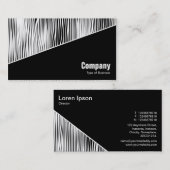 Diagonaal V3 - Zwart - Abstract 080716(4) Visitekaartje (Voorkant / Achterkant)