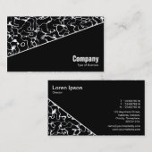 Diagonaal V3 - Zwart - Abstract 080716(9) Visitekaartje (Voorkant / Achterkant)