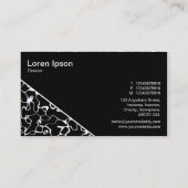 Diagonaal V3 - Zwart - Abstract 080716(9) Visitekaartje (Achterkant)