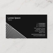 Diagonaal V3 - Zwart - Abstract 090716(02) Visitekaartje (Achterkant)