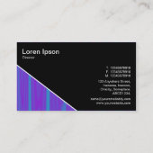 Diagonaal V3 - Zwart - Abstract 090716(04) Visitekaartje (Achterkant)