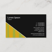 Diagonaal V3 - Zwart - Abstract 090716(05) Visitekaartje (Achterkant)