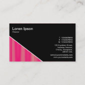 Diagonaal V3 - Zwart - Abstract 090716(07) Visitekaartje (Achterkant)