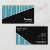 Diagonaal V3 - Zwart - Abstract 090716(08) Visitekaartje (Voorkant / Achterkant)