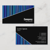 Diagonaal V3 - Zwart - Abstract 120716(012) Visitekaartje (Voorkant / Achterkant)