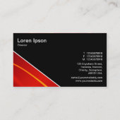 Diagonaal V3 - Zwart - Abstract 120716(08) Visitekaartje (Achterkant)