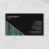 Diagonaal V3 - Zwart - Abstract 130716(01) Visitekaartje (Achterkant)