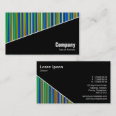 Diagonaal V3 - Zwart - Abstract 130716(03) Visitekaartje (Voorkant / Achterkant)