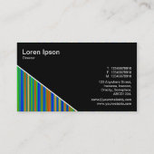 Diagonaal V3 - Zwart - Abstract 130716(03) Visitekaartje (Achterkant)