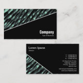 Diagonaal V3 - Zwart - Abstract 190716(04) Visitekaartje (Voorkant / Achterkant)