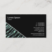 Diagonaal V3 - Zwart - Abstract 190716(04) Visitekaartje (Achterkant)