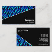 Diagonaal V3 - Zwart - Abstract 190716(05) Visitekaartje (Voorkant / Achterkant)