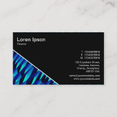 Diagonaal V3 - Zwart - Abstract 190716(05) Visitekaartje (Achterkant)