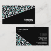 Diagonaal V3 - Zwart - Abstract 190716(06) Visitekaartje (Voorkant / Achterkant)