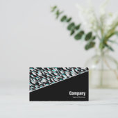 Diagonaal V3 - Zwart - Abstract 190716(06) Visitekaartje (Staand voorkant)