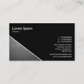 Diagonaal V3 - Zwart - Elektrische pool Visitekaartje (Achterkant)