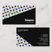 Diagonaal V3 - Zwart - Kleur halftoonaan Visitekaartje (Voorkant / Achterkant)