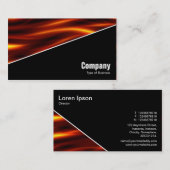 Diagonaal V3 - Zwart - Warm Visitekaartje (Voorkant / Achterkant)