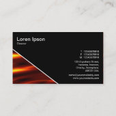 Diagonaal V3 - Zwart - Warm Visitekaartje (Achterkant)