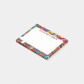 Diagonaal verfspat post-it® notes (Schuin)