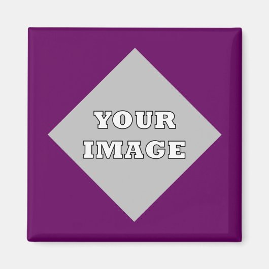 Diagonaal Vierkant Foto Frame Magneet (Voorkant)