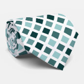 Diagonaal vierkant - Schaduwen van het Groene Stro Stropdas (Opgerold)
