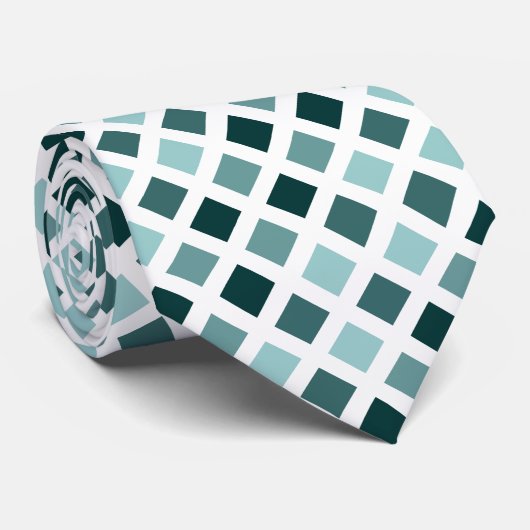 Diagonaal vierkant - Schaduwen van het Groene Stro Stropdas (Opgerold)