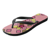 Diagonaal vierkantsroos teenslippers (Schuin)