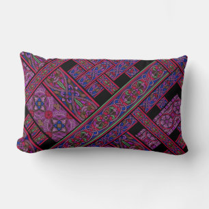 Diagonaal Violet Aurora Lumbar Pillow Kussen