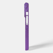 Diagonaal Violet Paars glitter gradient ombre Case-Mate iPhone Case (Achterkant / Links)