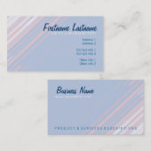 Diagonaal Visitekaartje van astel (Voorkant / Achterkant)