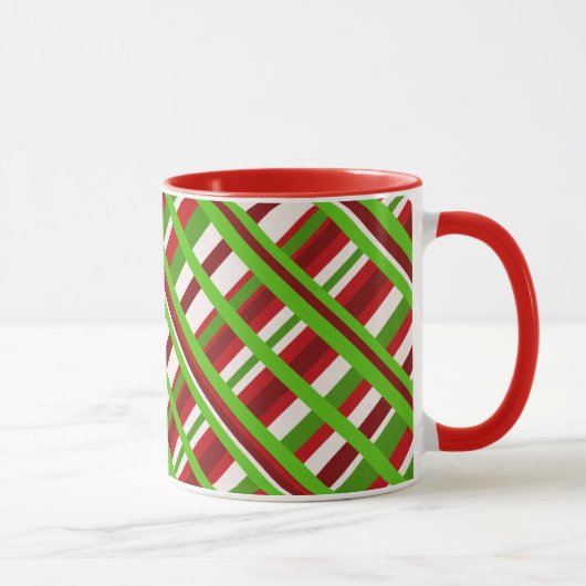 Diagonaal voor kerstpanelen mok (Rechts)