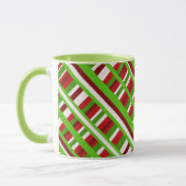 Diagonaal voor kerstpanelen mok (Links)