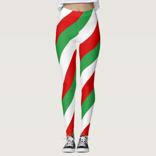 Diagonaal voor nationale vlag van Iran Leggings (Voorkant)