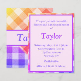 Diagonaal voor Rainbow Picnic Enclosure Card Notitiekaartje