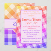 Diagonaal voor regenboogpicknick-uitnodiging kaart (Voorkant / Achterkant)