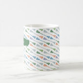 Diagonaal voor zachte barok Lacrosse Sticks Patroo Koffiemok (Center)