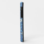diagonaal wit bloempatroon hoesje (Achterkant/links)