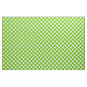 Diagonaal wit/groen gingham-patroonweefsel stof (Yard (91,4 cm))