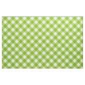 Diagonaal wit/groen gingham-patroonweefsel stof (Fat Quarter)