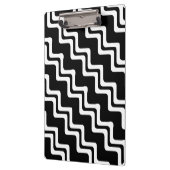 Diagonaal Zig Zag dubbel gekleurd lijnpatroon Klembord (Links)