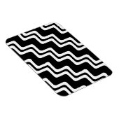 Diagonaal Zig Zag dubbel gekleurd lijnpatroon Magneet (Rechterzijde)